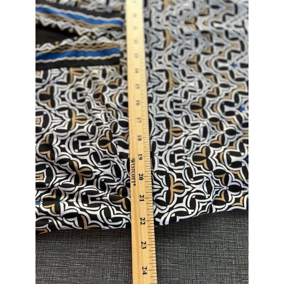 Laundry By Shelli Segal L Tunic Shift Dress Drop Waist Stretch Lined Black Blue - Picture 6 of 9